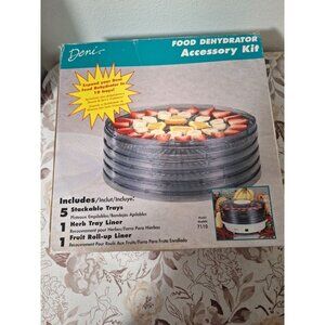 Deni Stackable Trays Expand New Fruit herb Roll Up Model 7110 5 Trays NIB